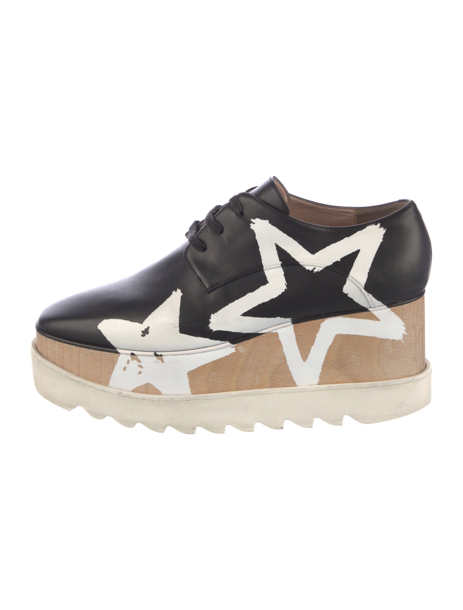 Stella McCartney Vegetarian Leather Printed Oxfords