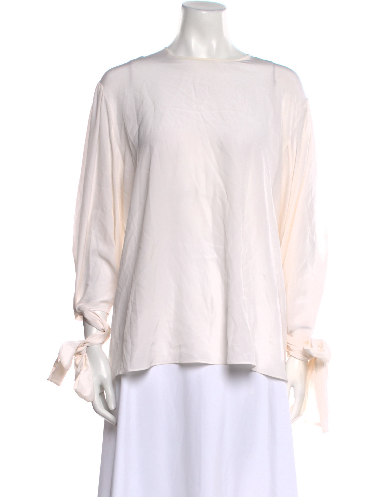 Stella McCartney Scoop Neck Long Sleeve Blouse