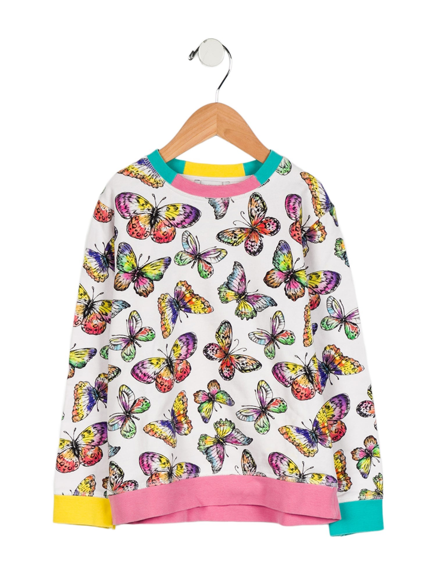 Stella McCartney Girls' Butterfly Print Sweatshirt