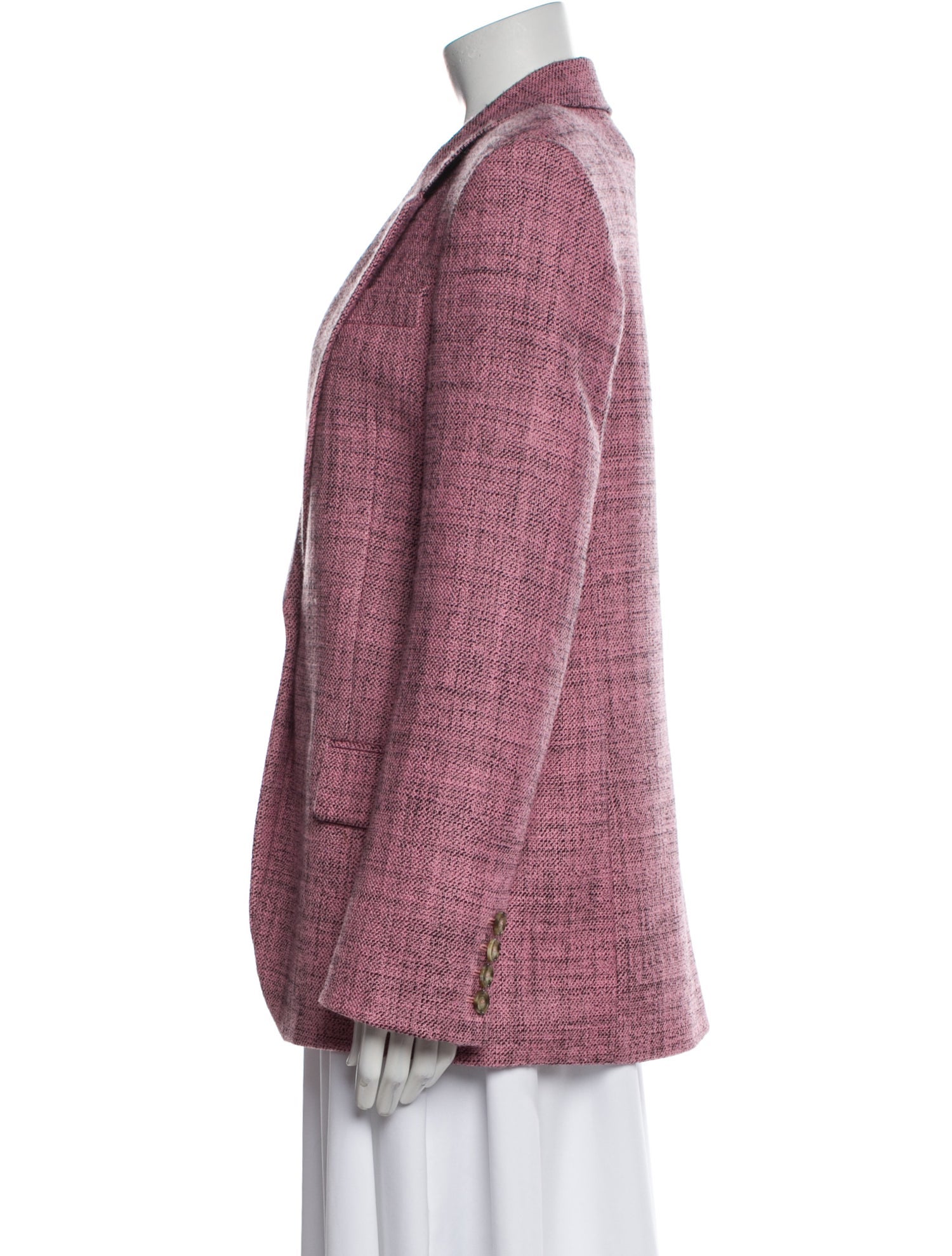 Stella McCartney Wool Plaid Print Blazer