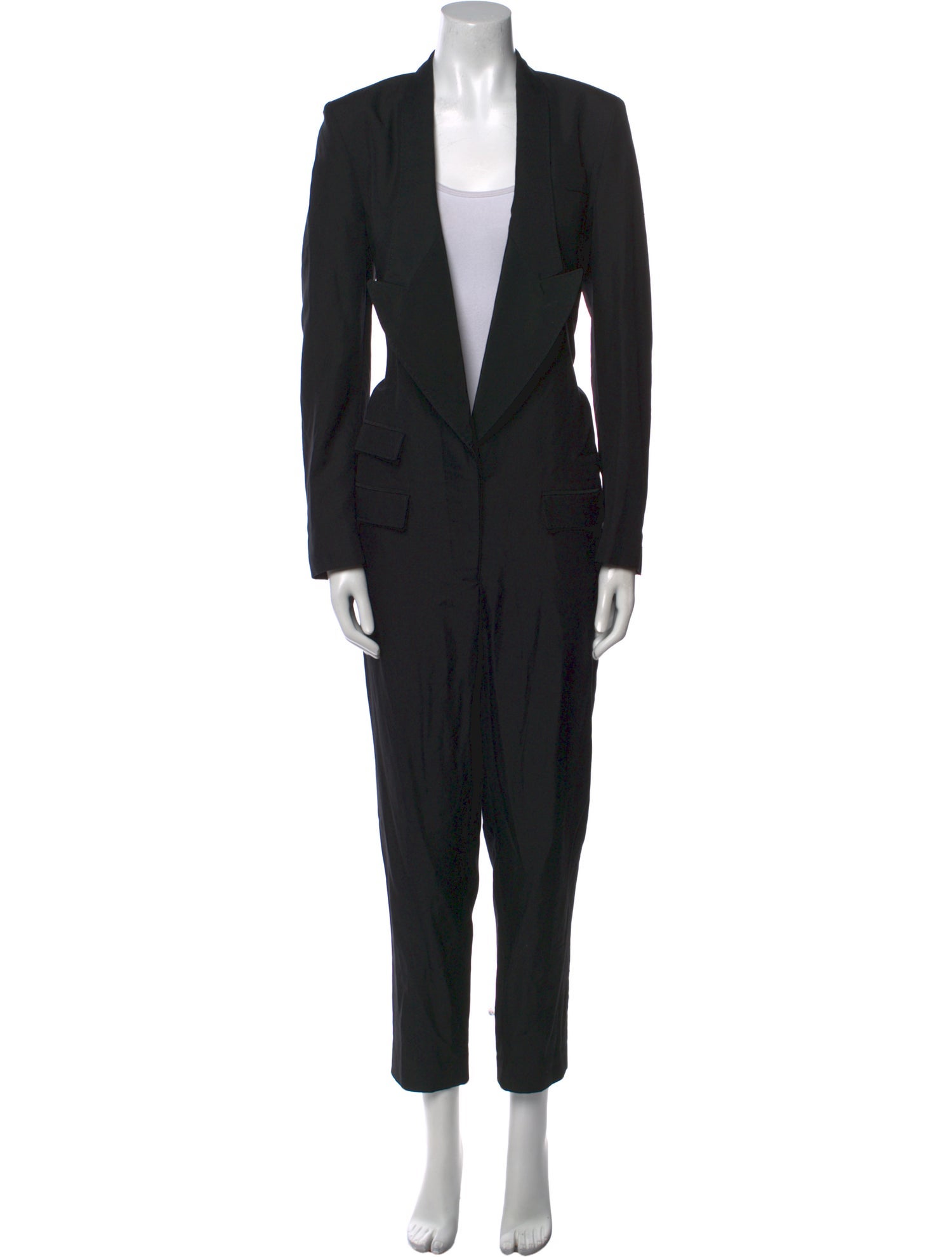 Stella McCartney Silk Plunge Neckline Jumpsuit