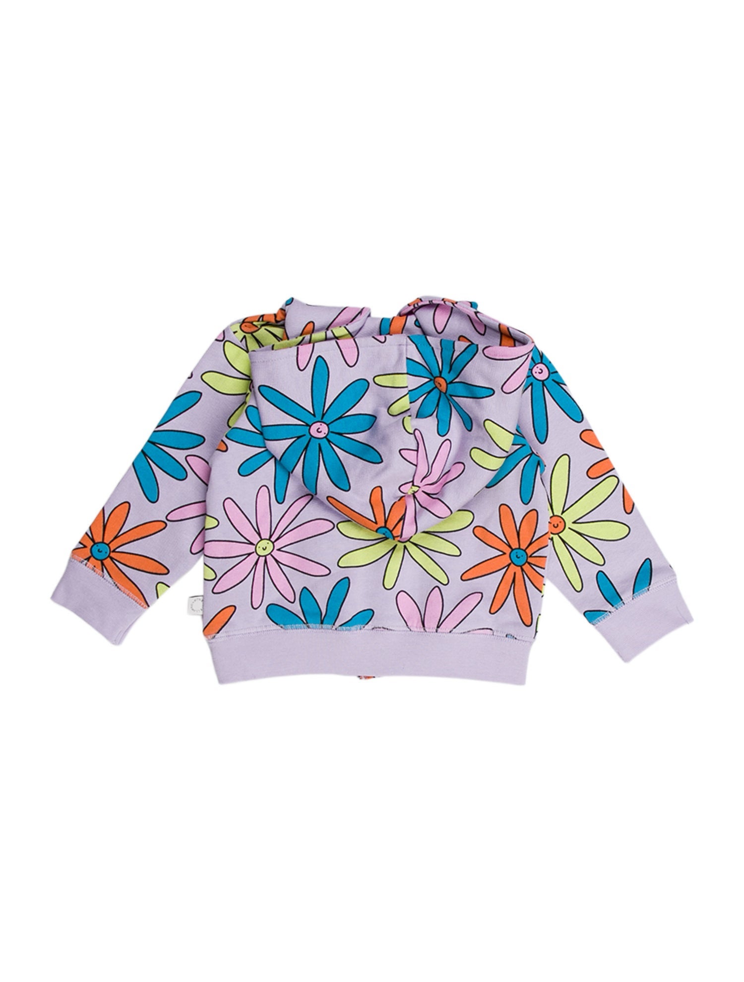 Stella McCartney Girls' Floral Print Zip Sweatshirt