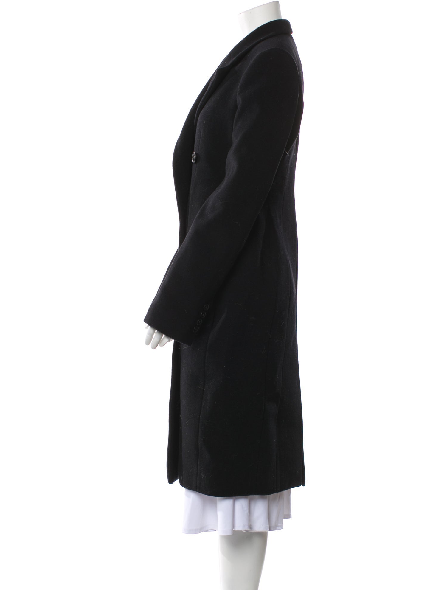 Stella McCartney Wool Faux Fur Coat