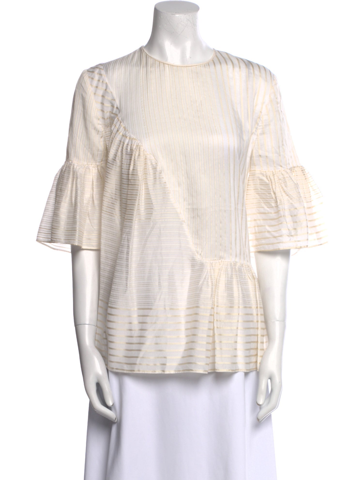 Stella McCartney Striped Crew Neck Blouse