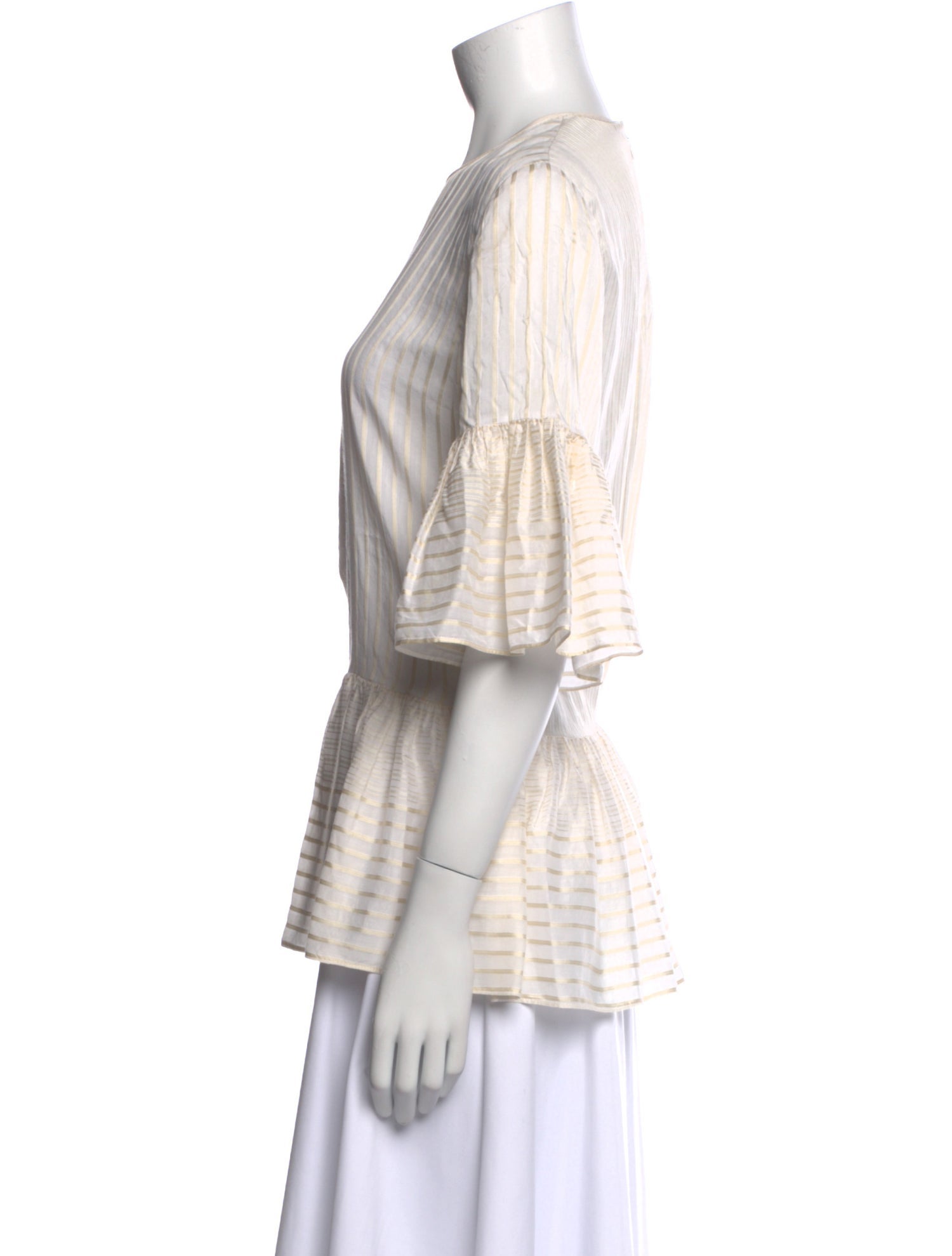 Stella McCartney Striped Crew Neck Blouse