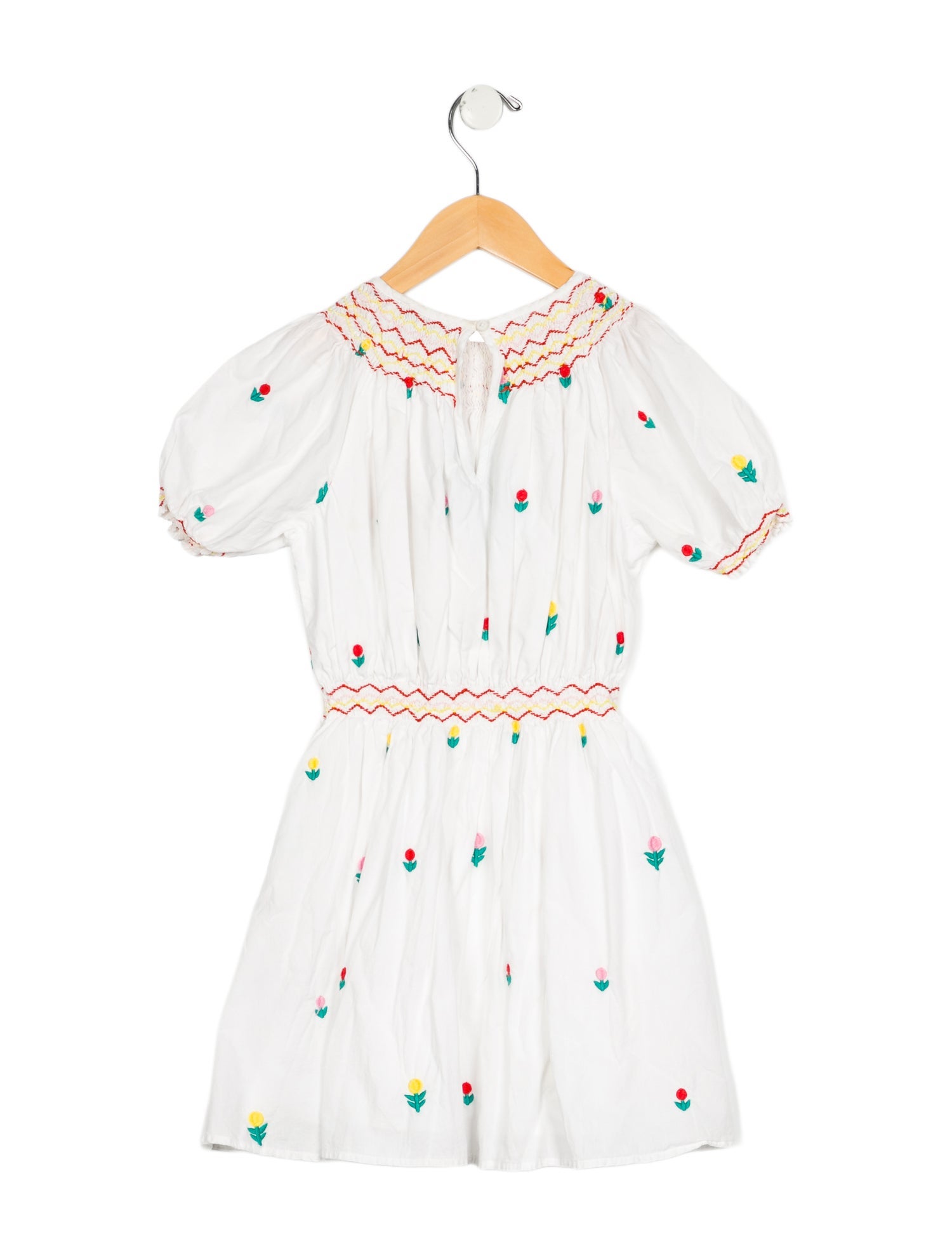 Stella McCartney Girls' Embroidered Short Sleeve Dress