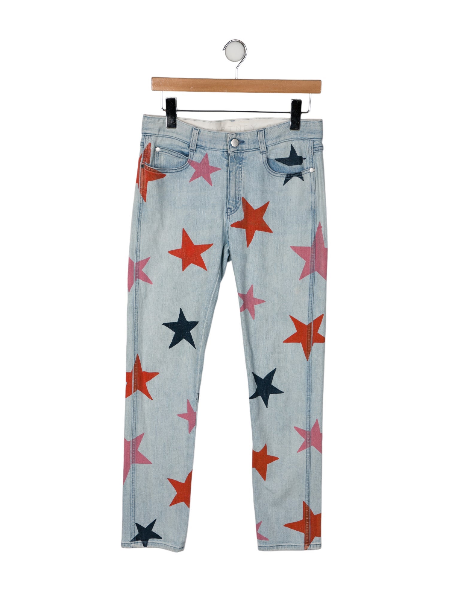 Stella McCartney Mid-Rise Straight Leg Jeans