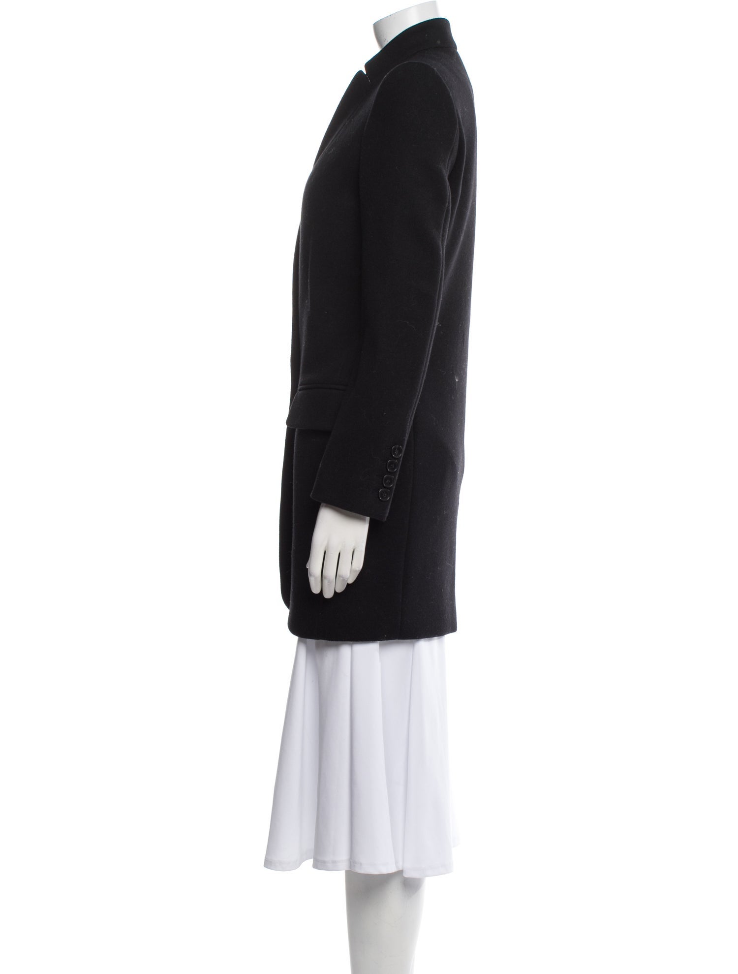 Stella McCartney Wool Faux Fur Coat