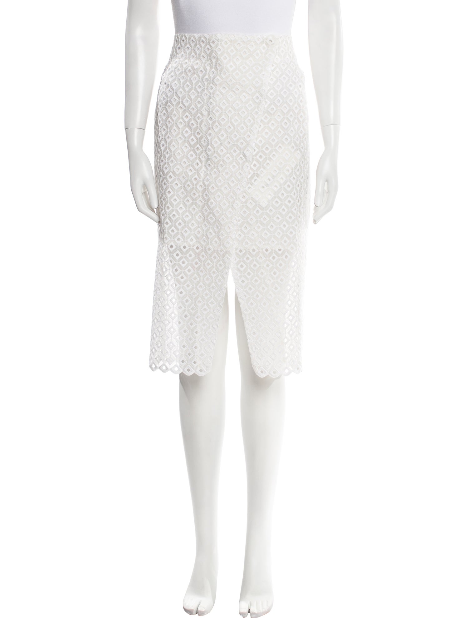 Stella McCartney Embroidered Accent Knee-Length Skirt