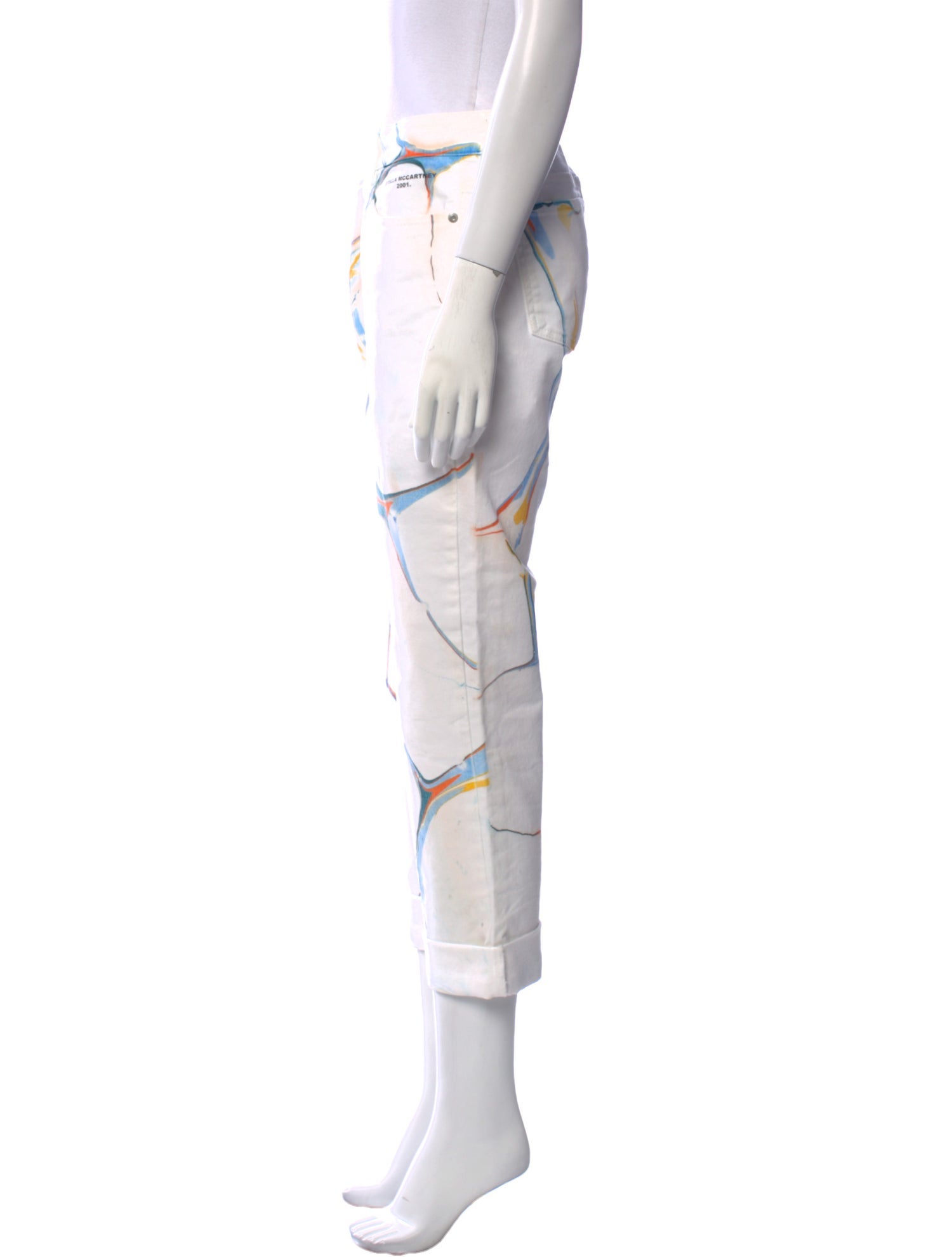 Stella McCartney Tie-Dye Print Straight Leg Pants