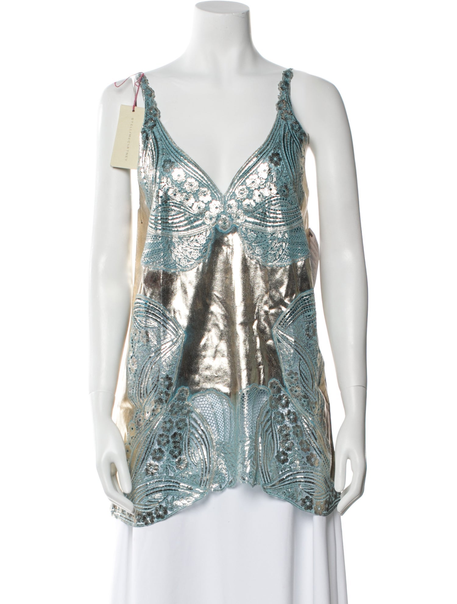 Stella McCartney Paisley Print V-Neck Tunic w/ Tags