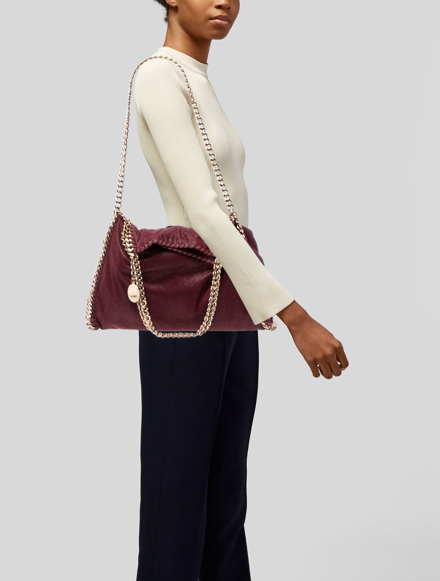 Stella McCartney Vegetarian Suede Top Handle Bag