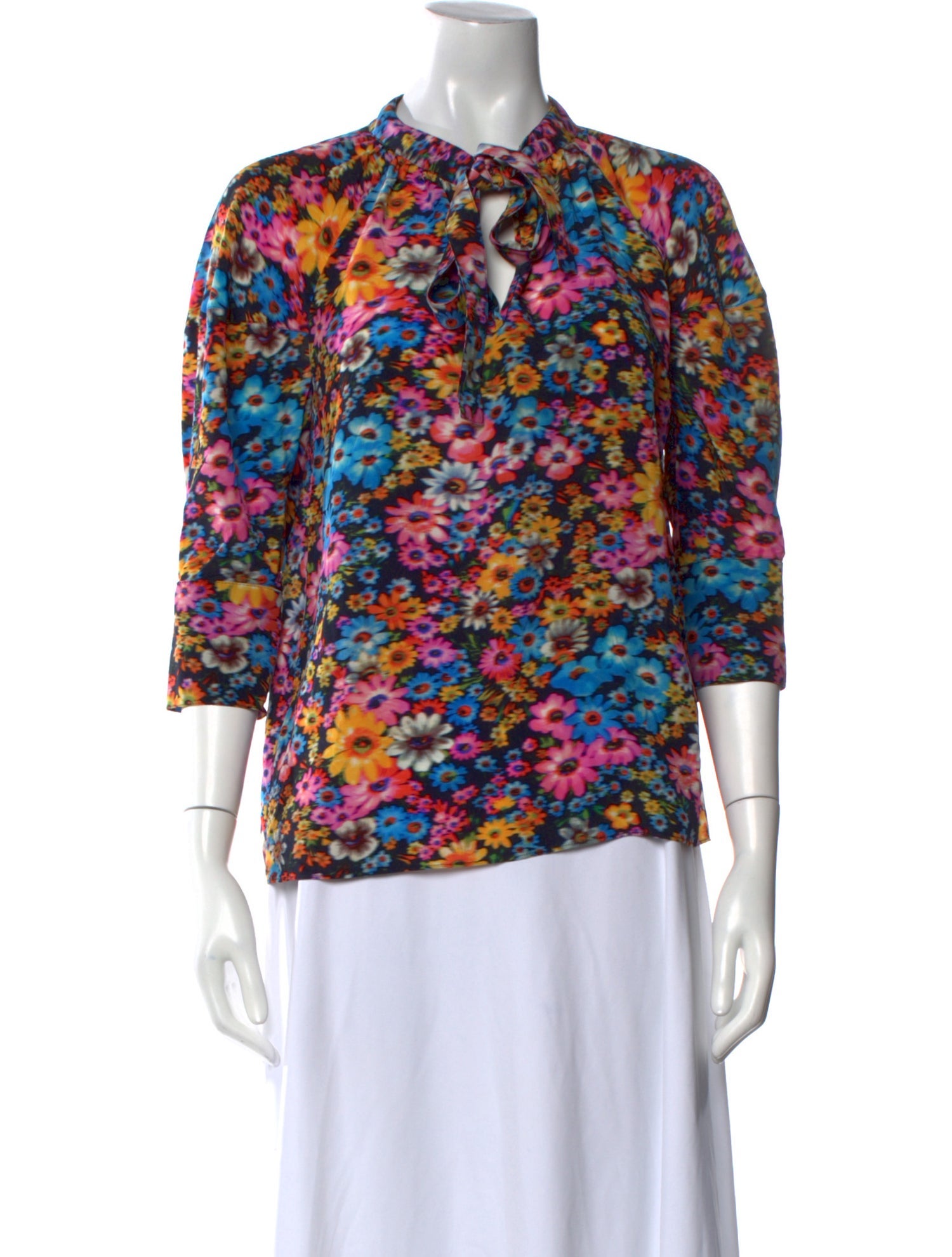 Stella McCartney Silk Floral Print Blouse
