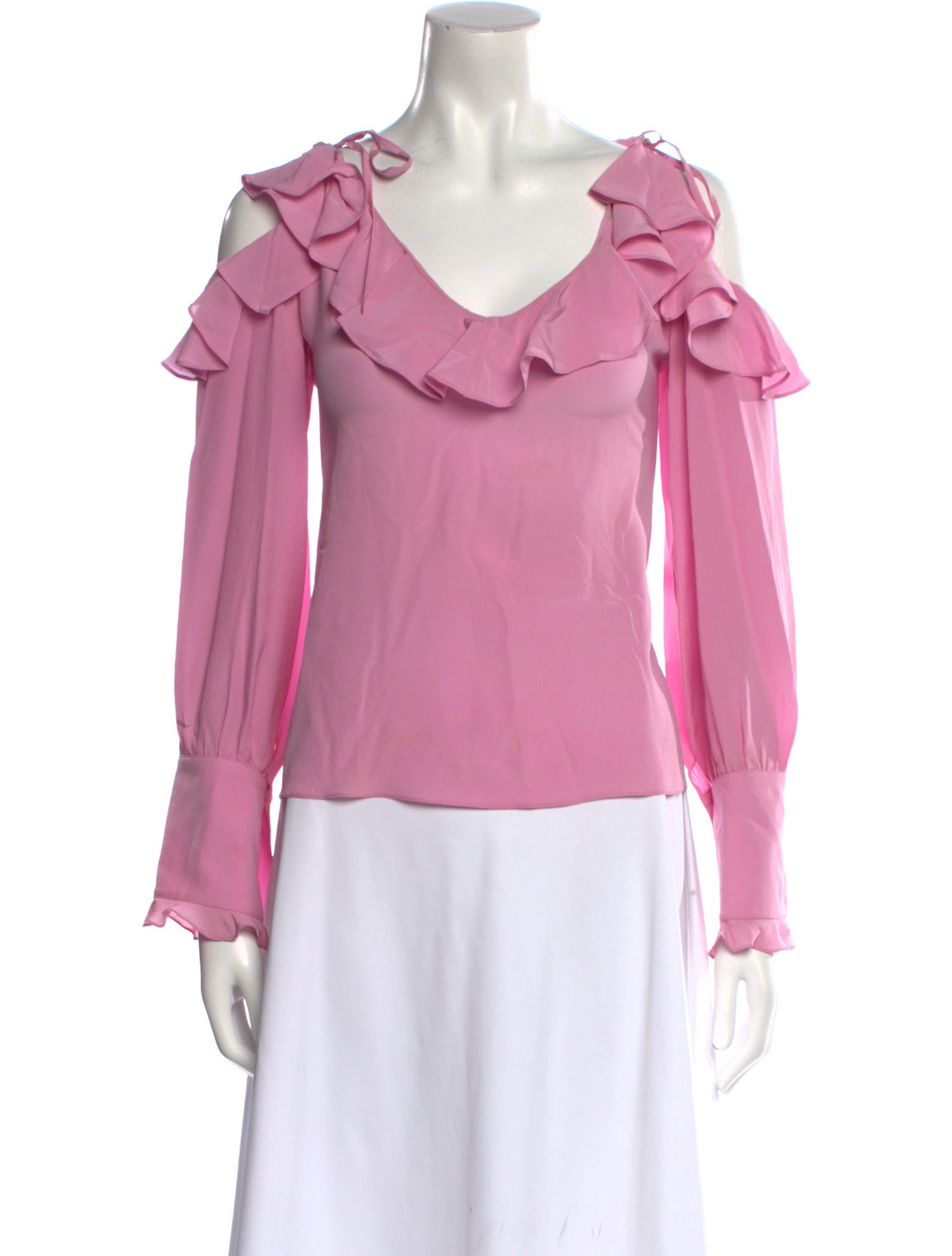 Stella McCartney V-Neck Long Sleeve Blouse