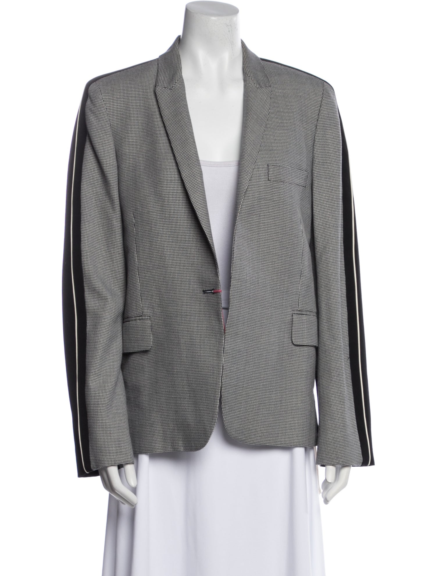 Stella McCartney Wool Tweed Pattern Blazer