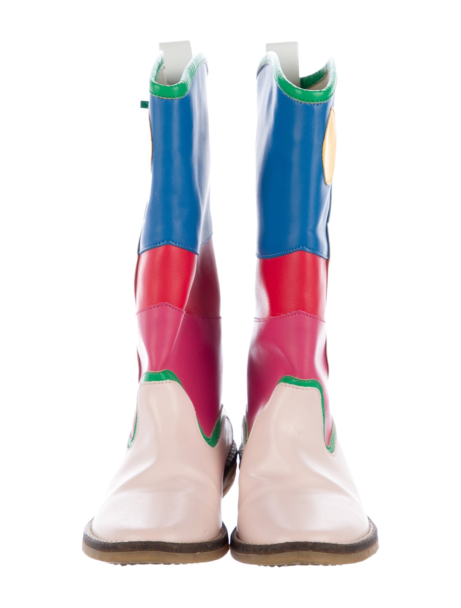 Stella McCartney Girls' Leather Patterned Cowboy Boots