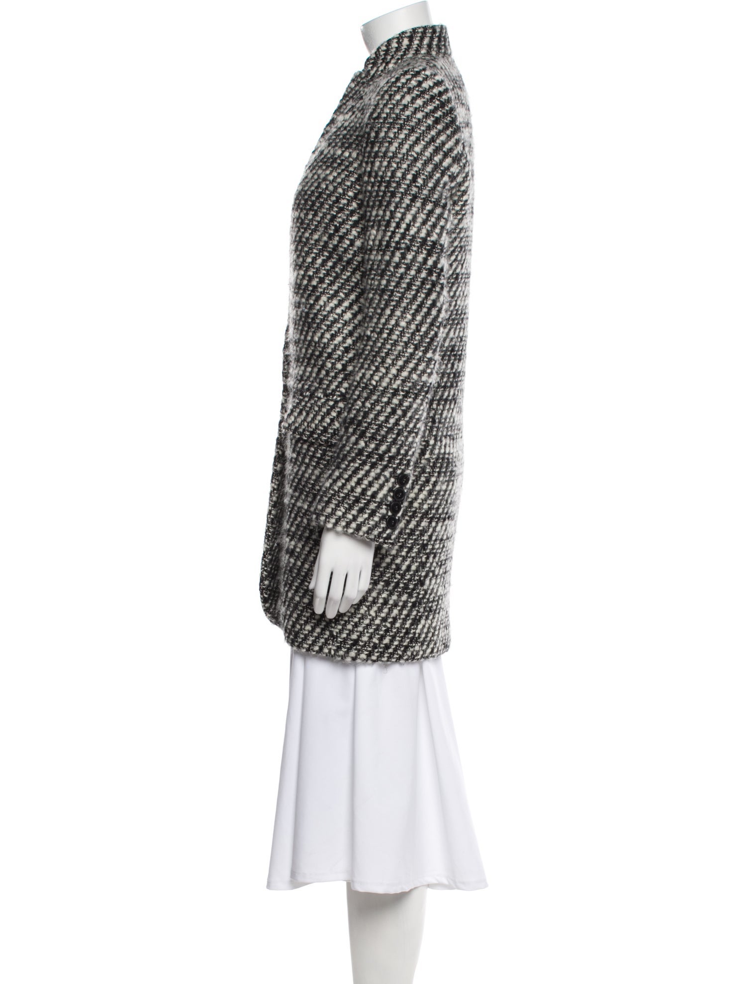 Stella McCartney Wool Tweed Pattern Coat