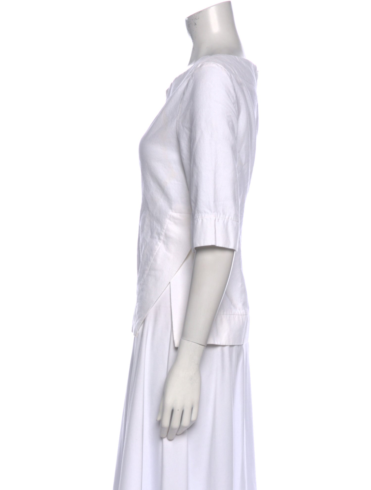 Stella McCartney Bateau Neckline Three-Quarter Sleeve Top