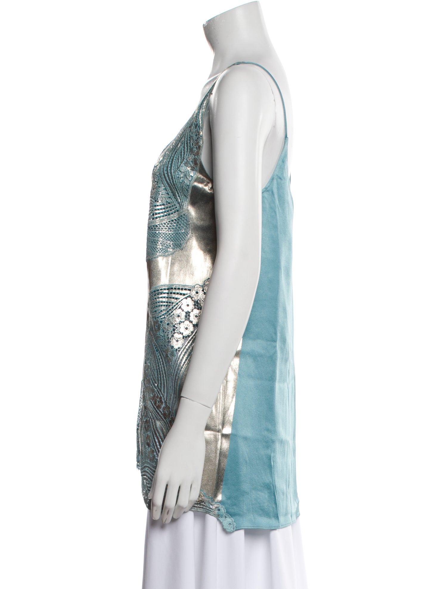 Stella McCartney Paisley Print V-Neck Top w/ Tags