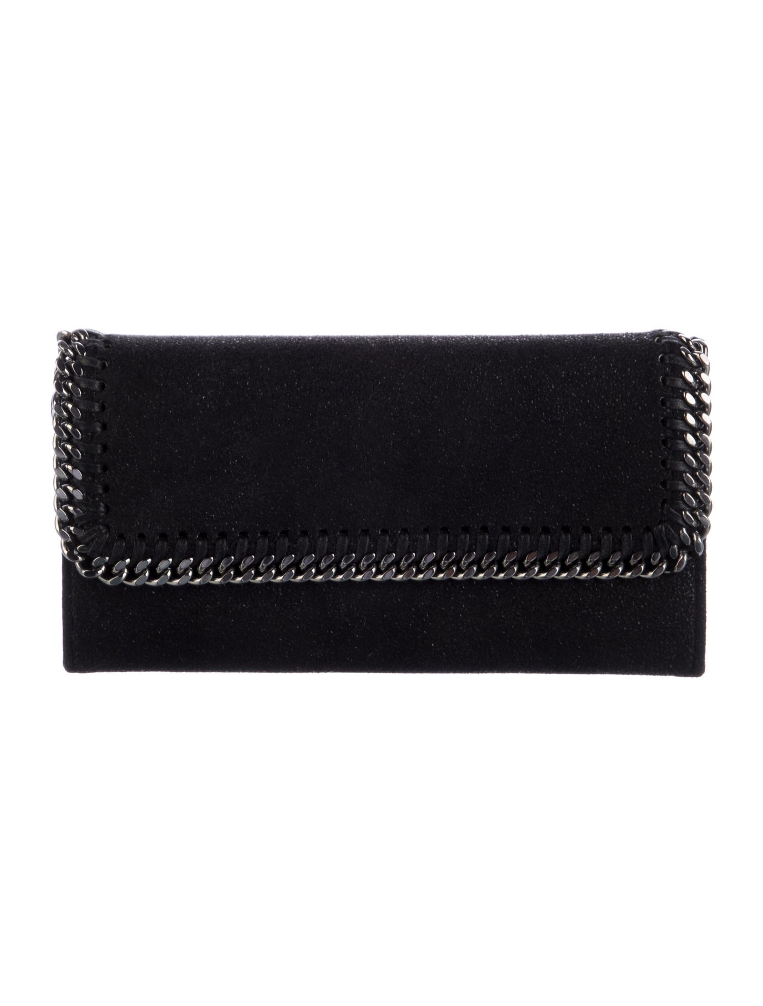 Stella McCartney Suede Continental Wallet