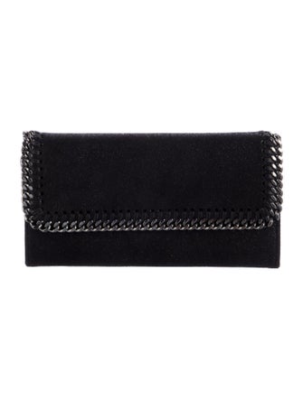 Stella McCartney Suede Continental Wallet