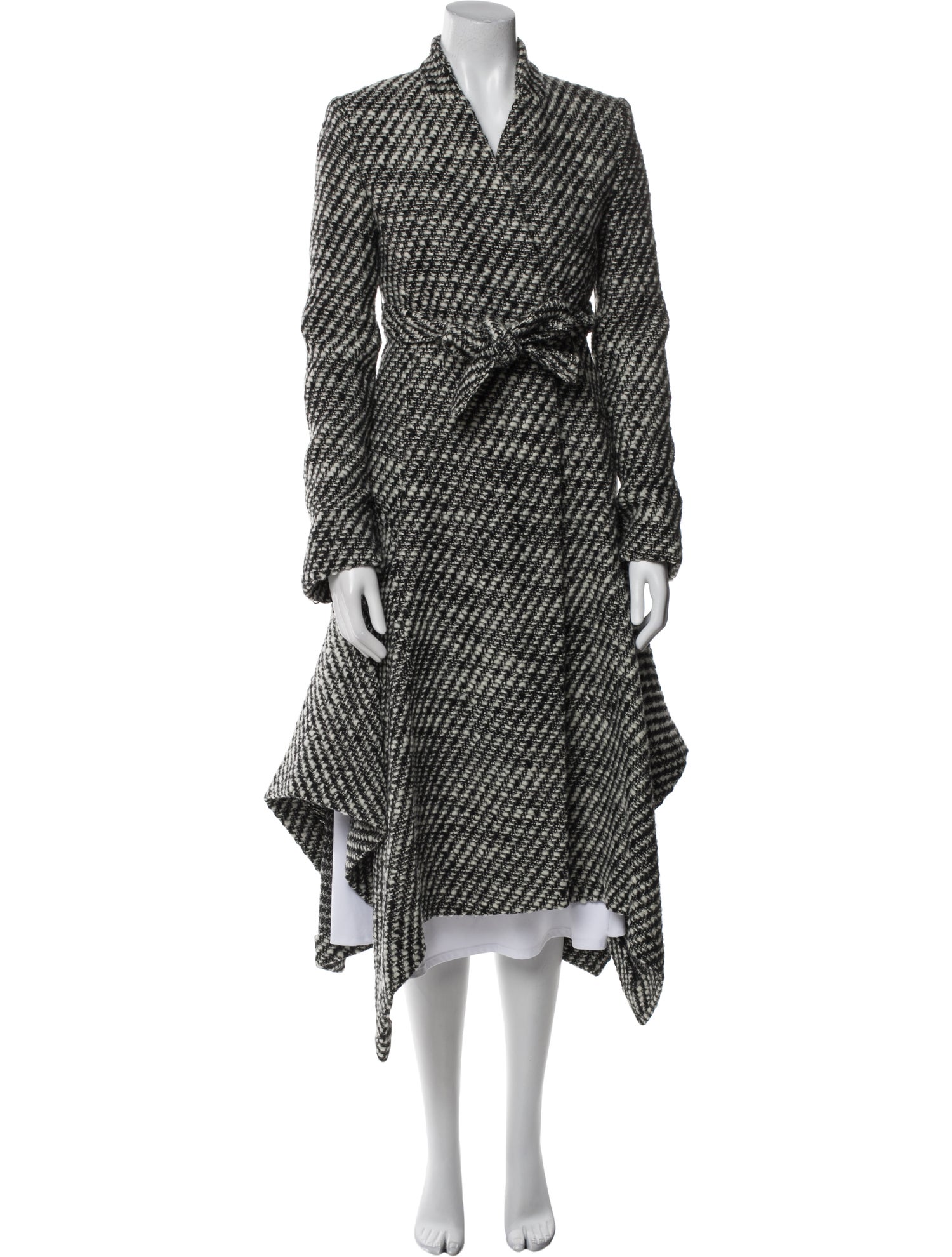 Stella McCartney Wool Tweed Pattern Coat
