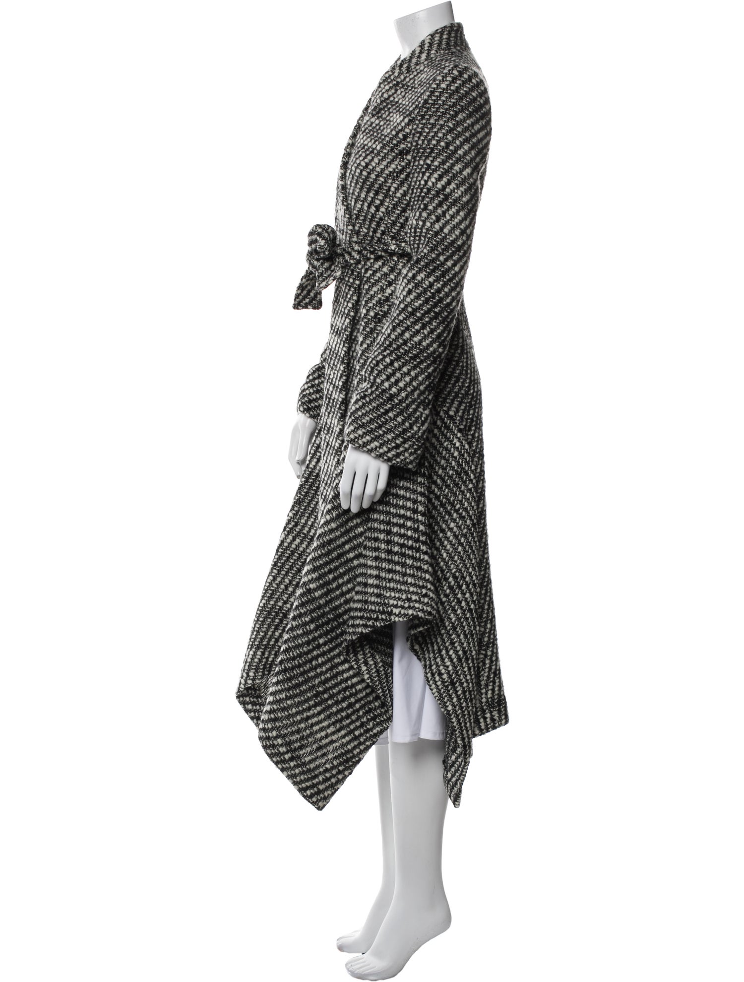 Stella McCartney Wool Tweed Pattern Coat