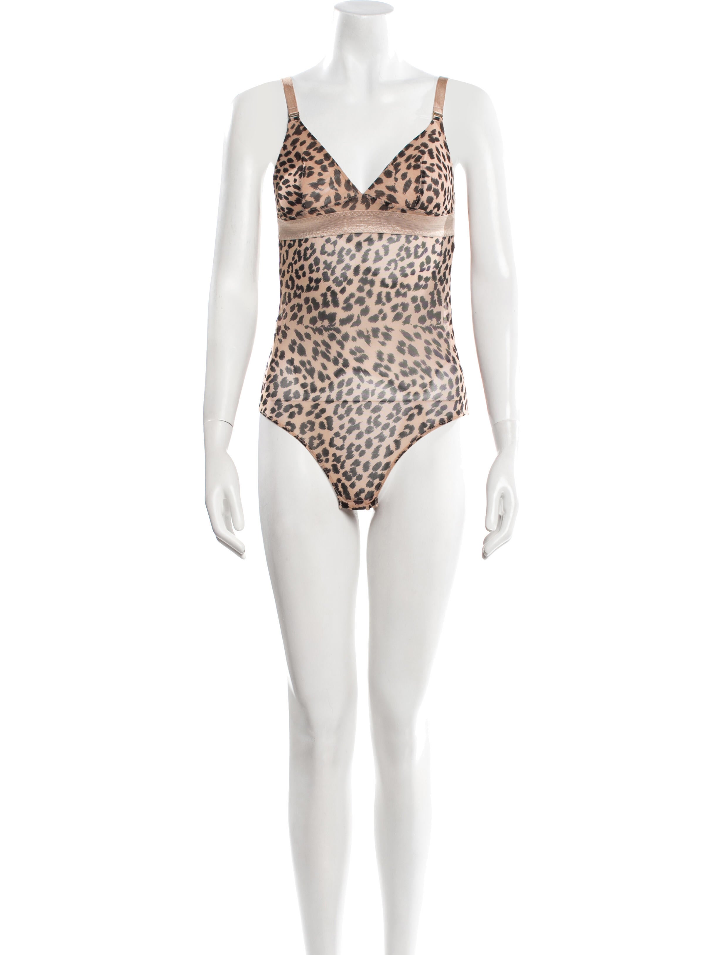 Stella McCartney Animal Print V-Neck Bodysuit