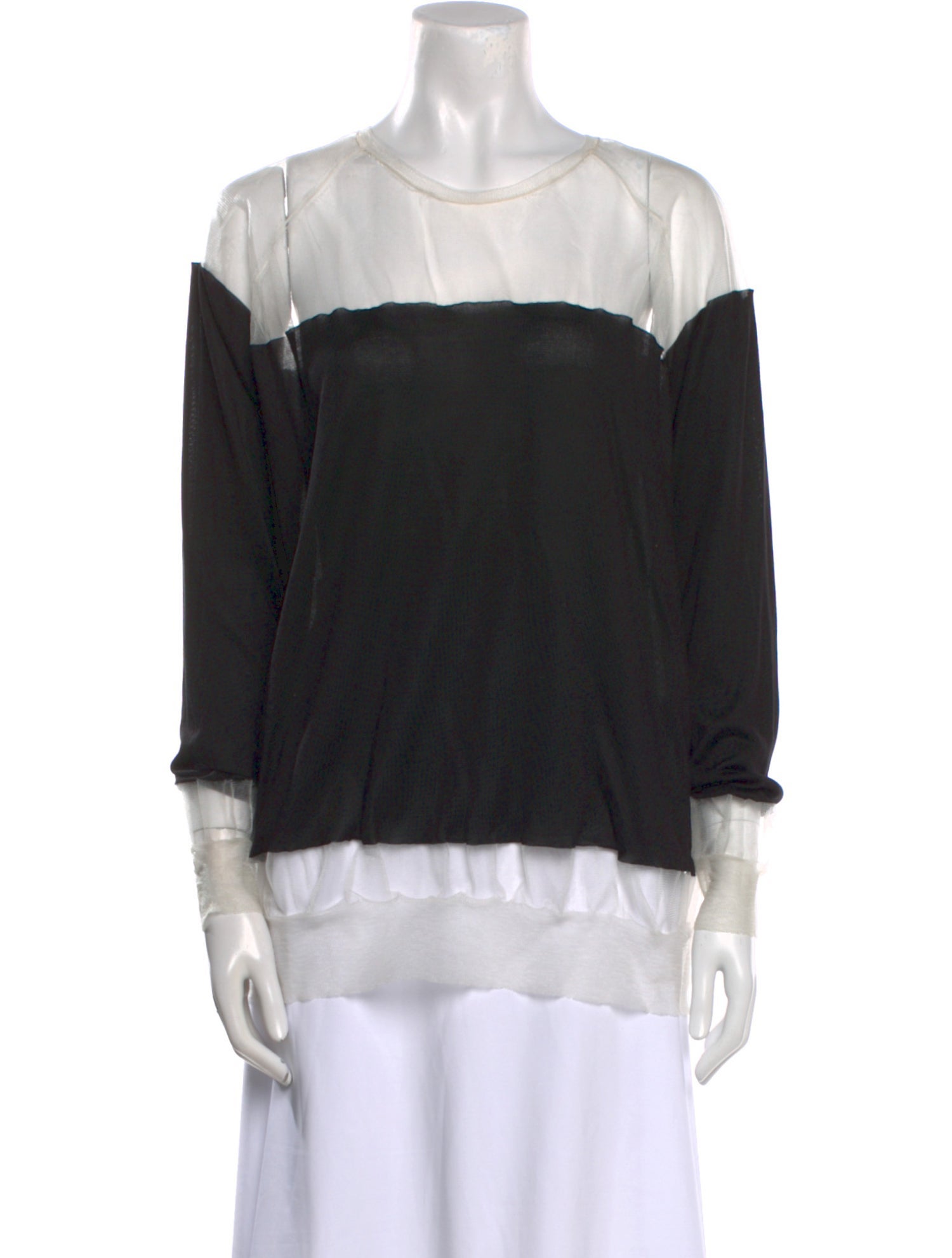 Stella McCartney Silk Bateau Neckline Blouse
