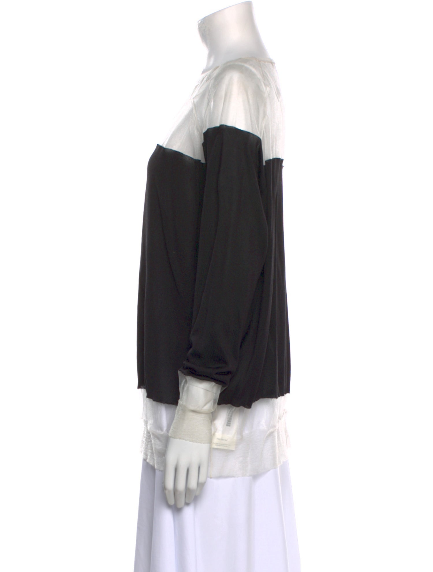 Stella McCartney Silk Bateau Neckline Blouse