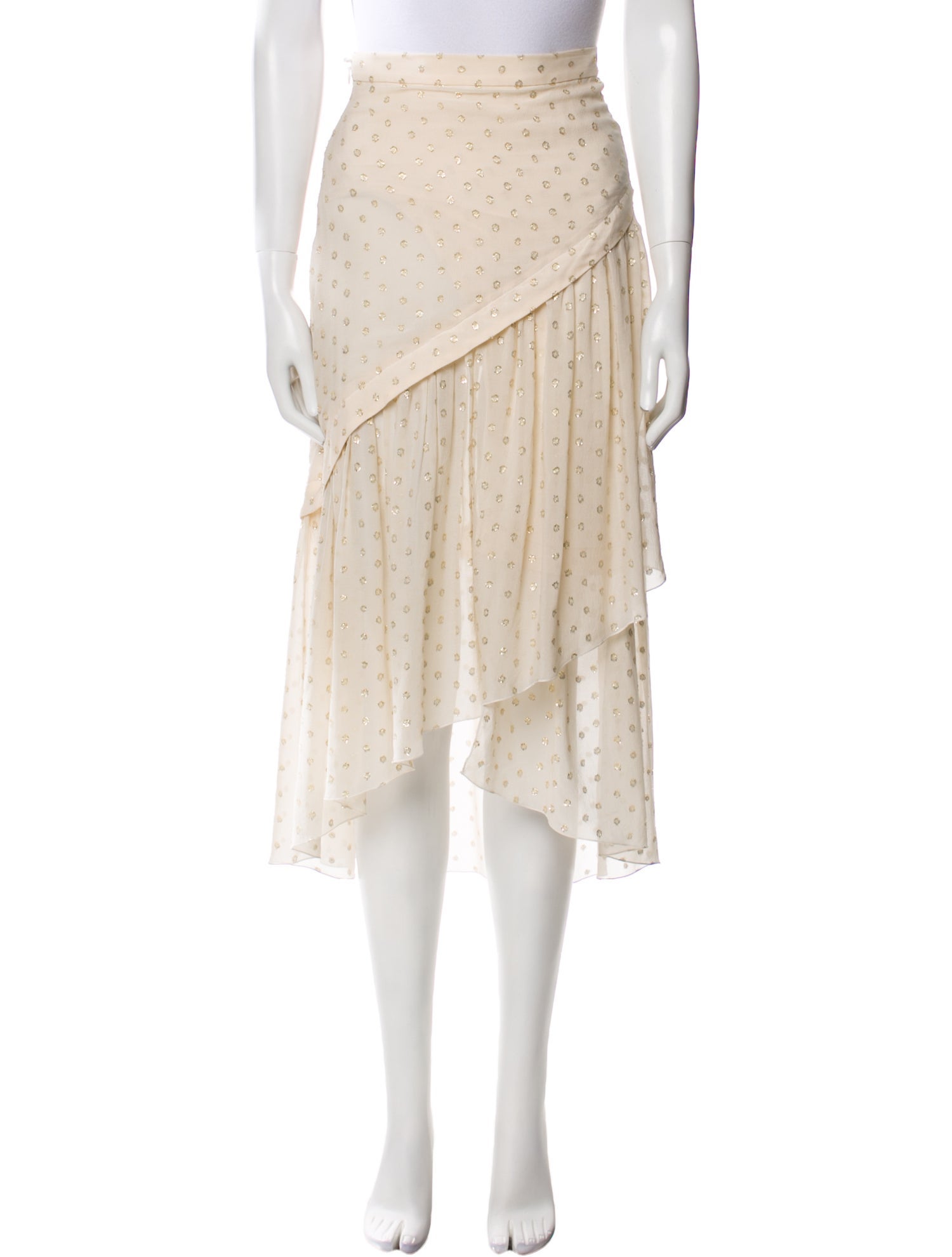 Stella McCartney Silk Midi Length Skirt