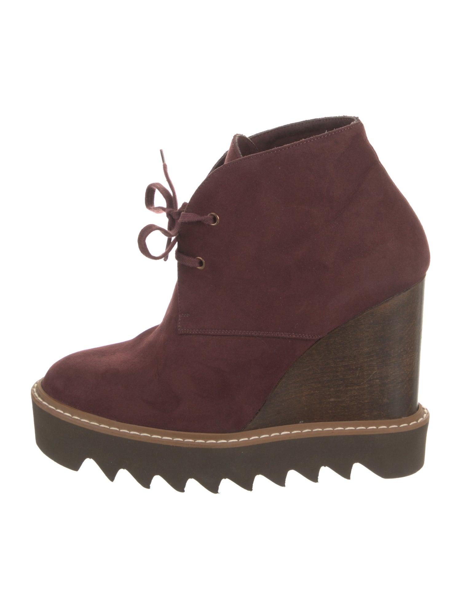 Stella McCartney Suede Lace-Up Boots