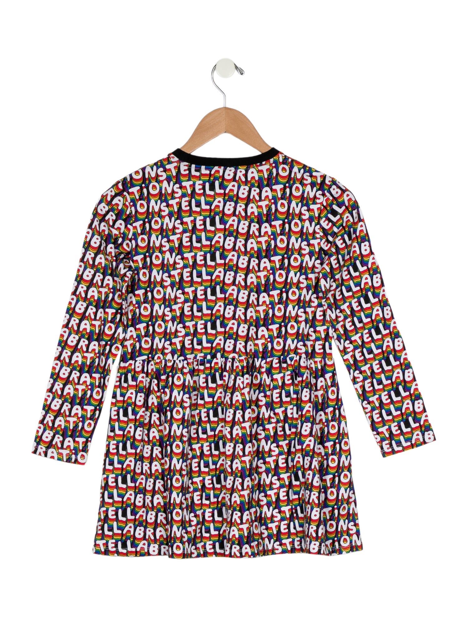 Stella McCartney Girls' Patterned Long Sleeve Dress