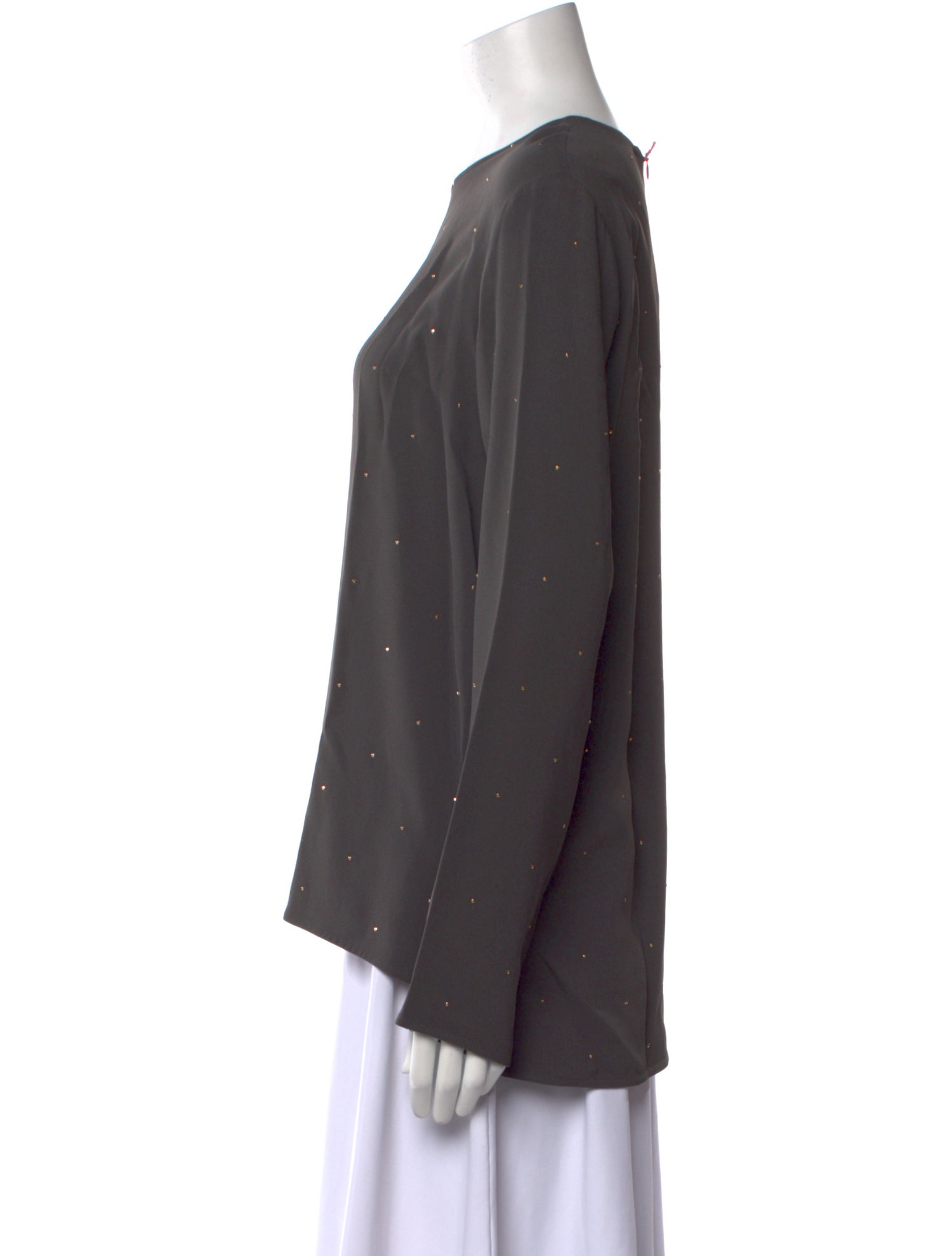 Stella McCartney Crew Neck Long Sleeve Button-Up Top w/ Tags