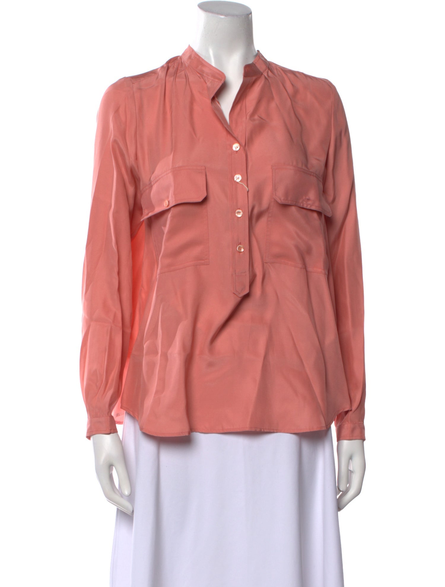 Stella McCartney Silk V-Neck Polo w/ Tags