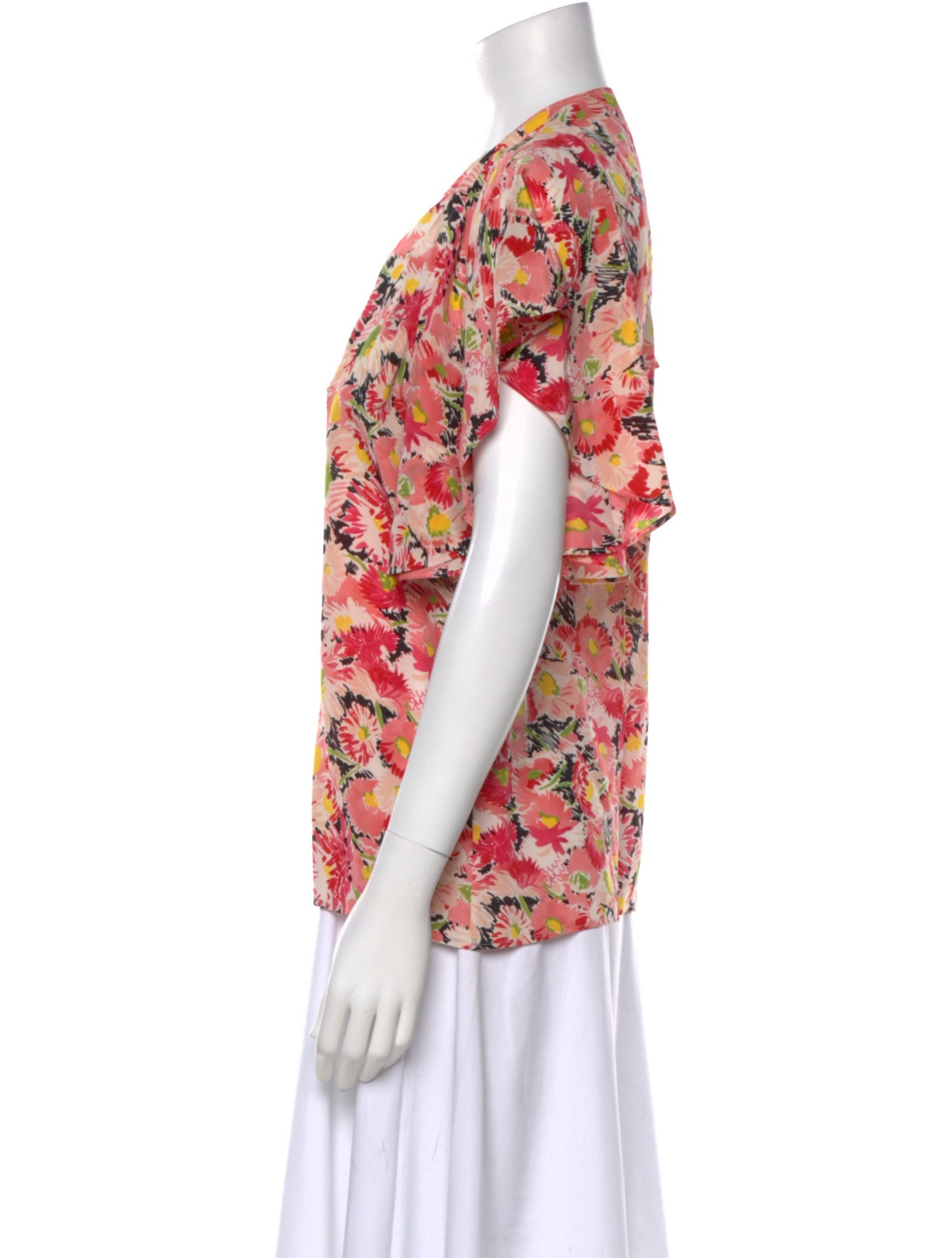 Stella McCartney Silk Floral Print Blouse