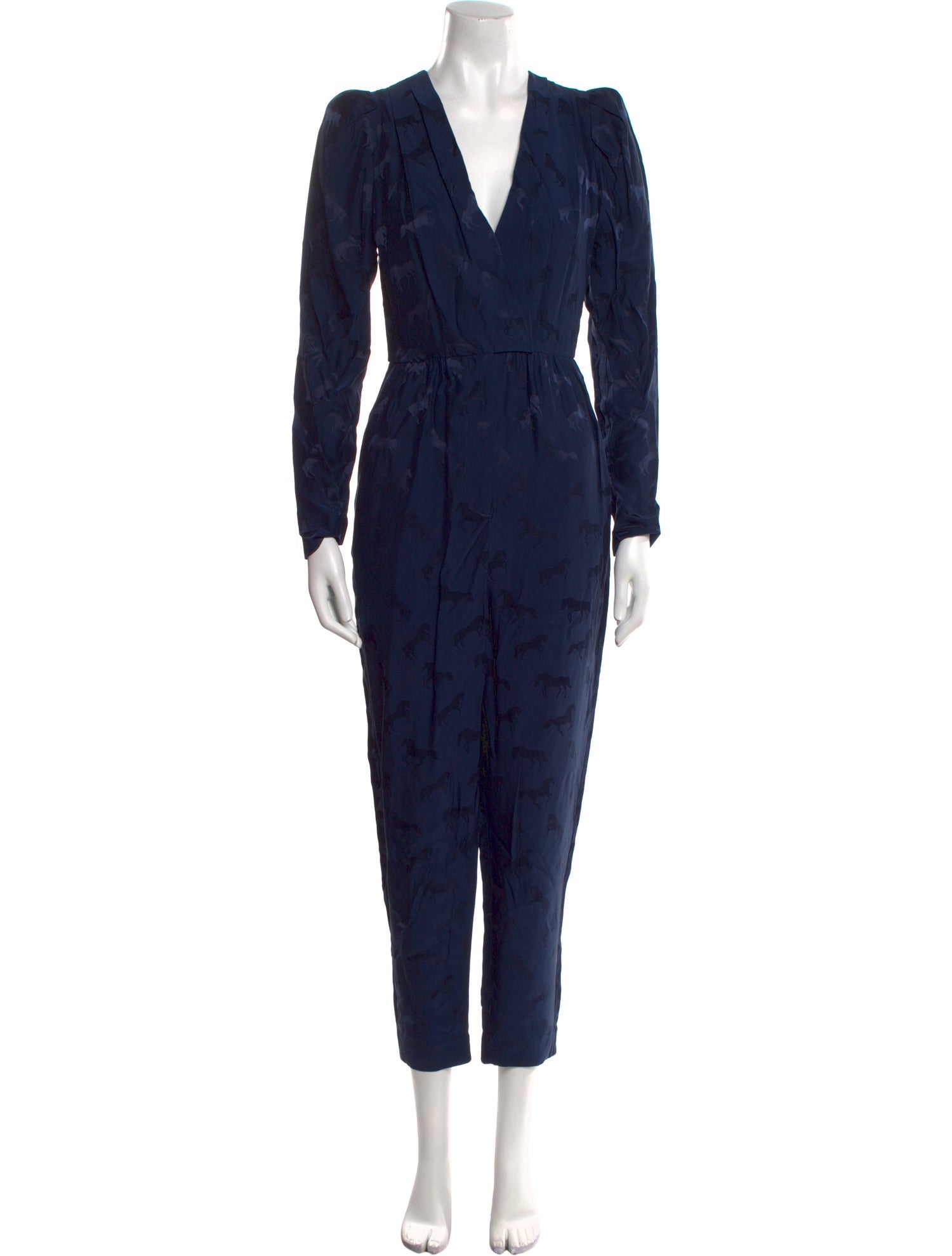 Stella McCartney Silk Plunge Neckline Jumpsuit