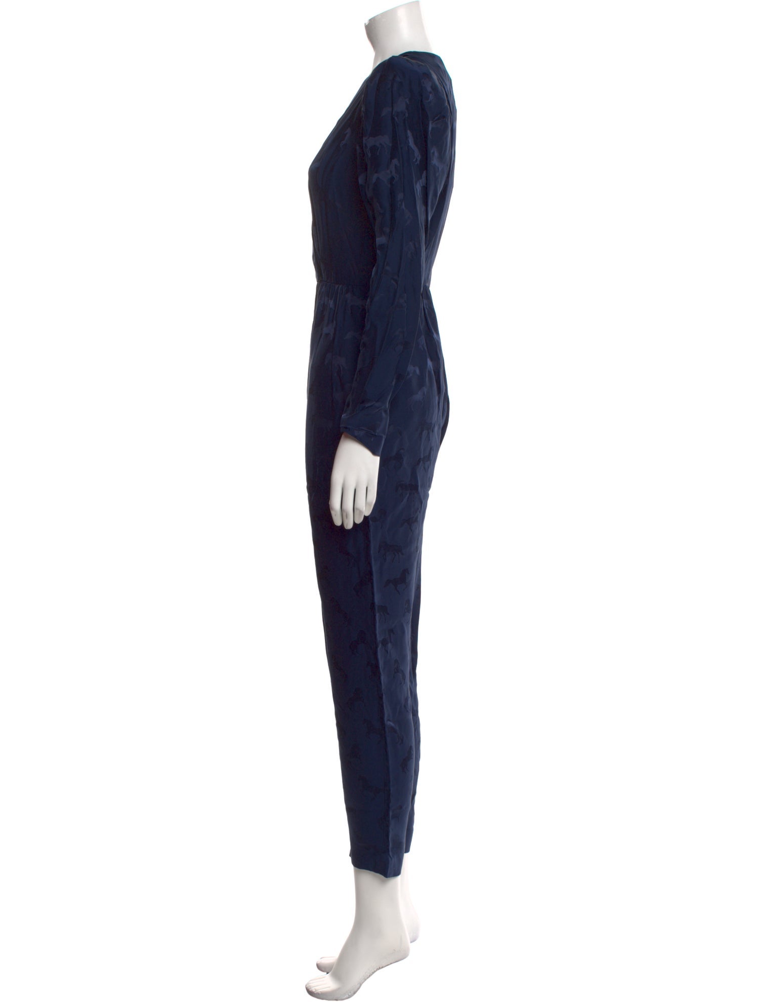 Stella McCartney Silk Plunge Neckline Jumpsuit