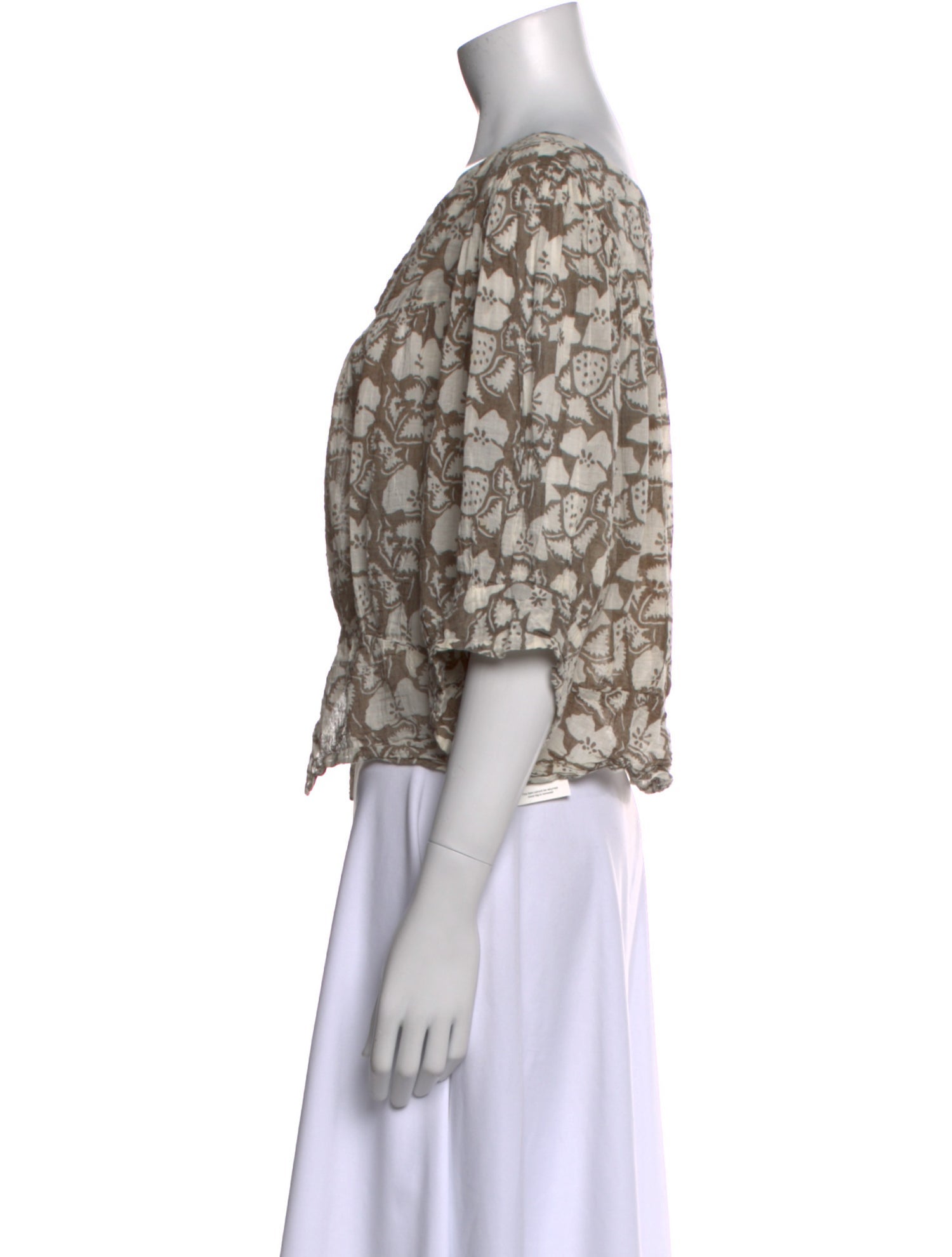 Stella McCartney Printed V-Neck Crop Top