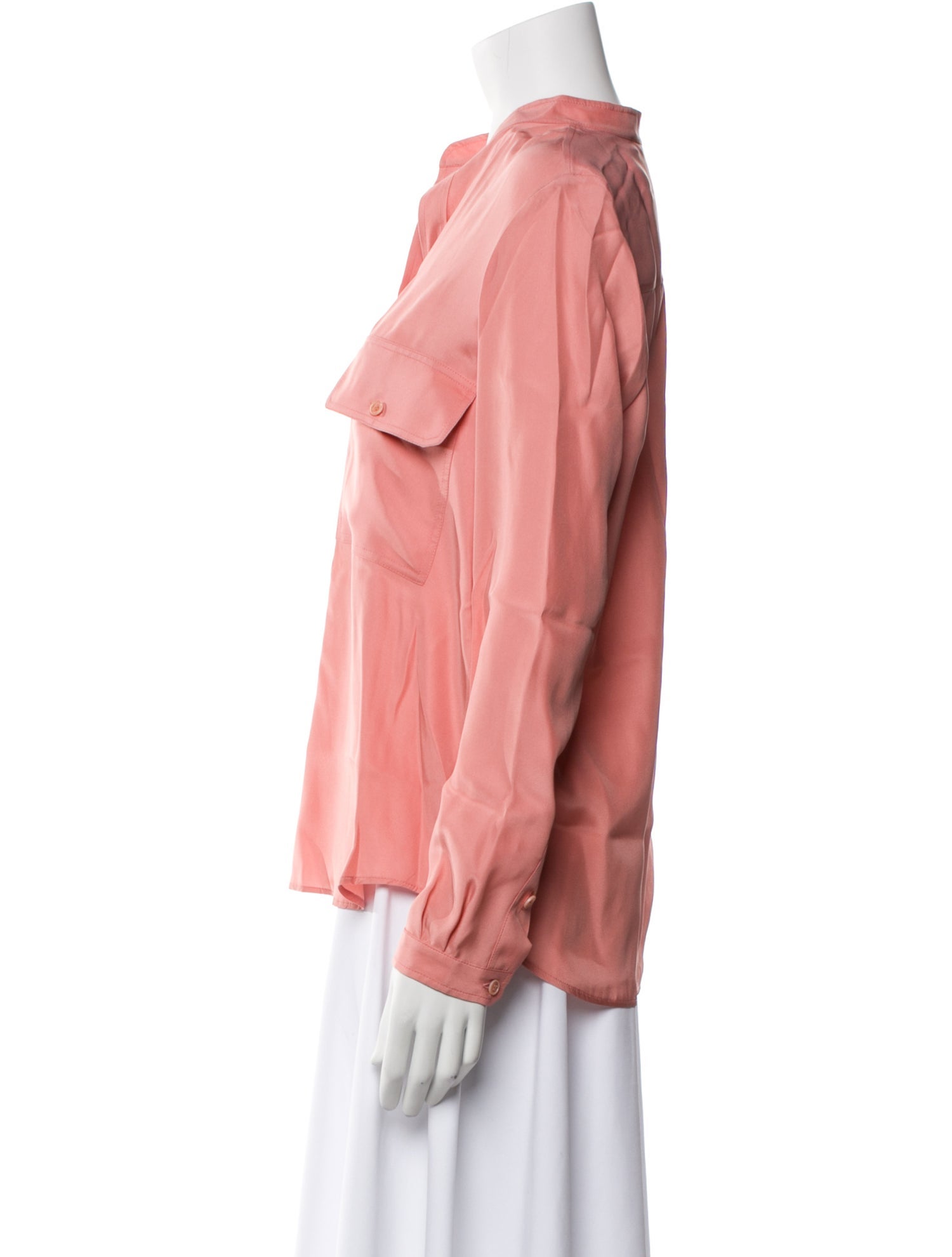 Stella McCartney Satin V-Neck Blouse