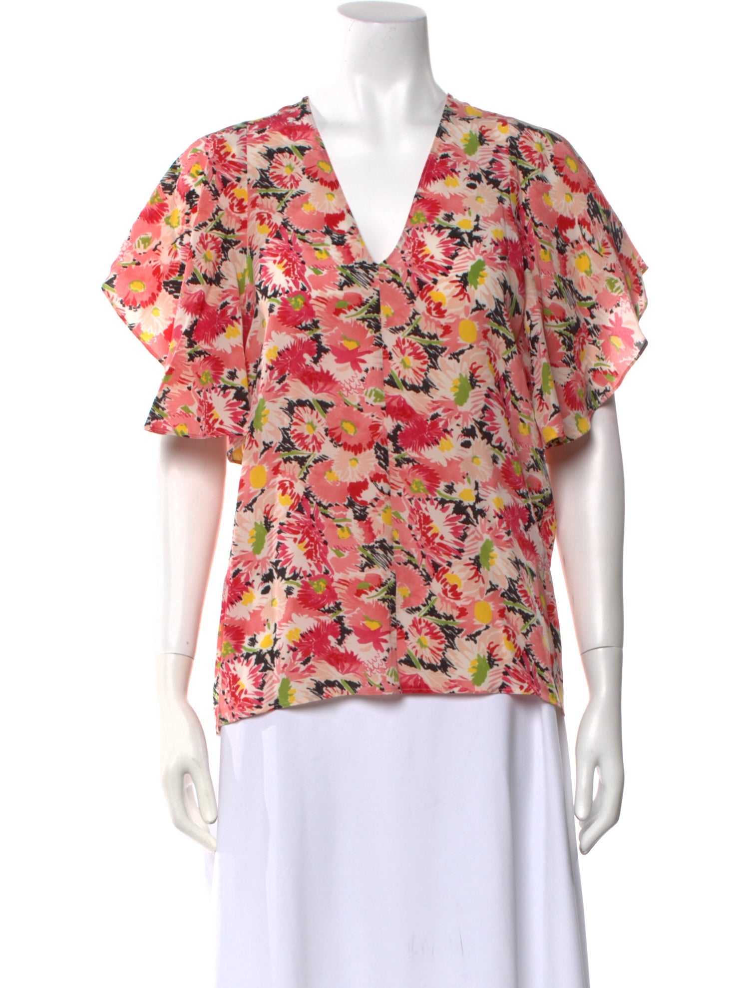 Stella McCartney Silk Floral Print Blouse