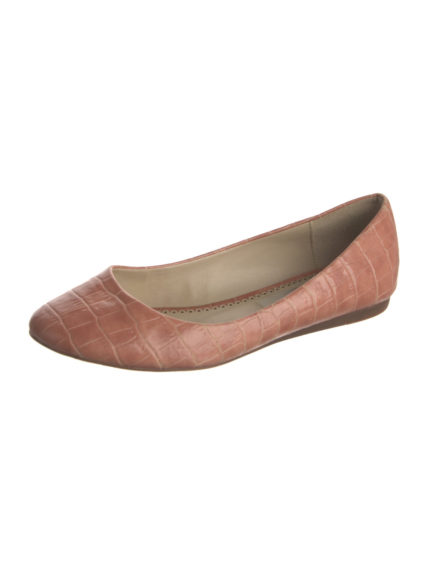 Stella McCartney Embossed Leather Ballet Flats