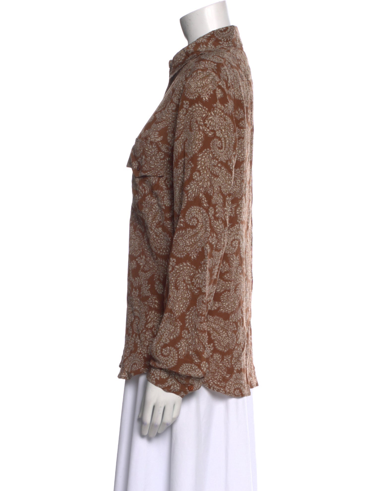 Stella McCartney Silk Printed Button-Up Top w/ Tags