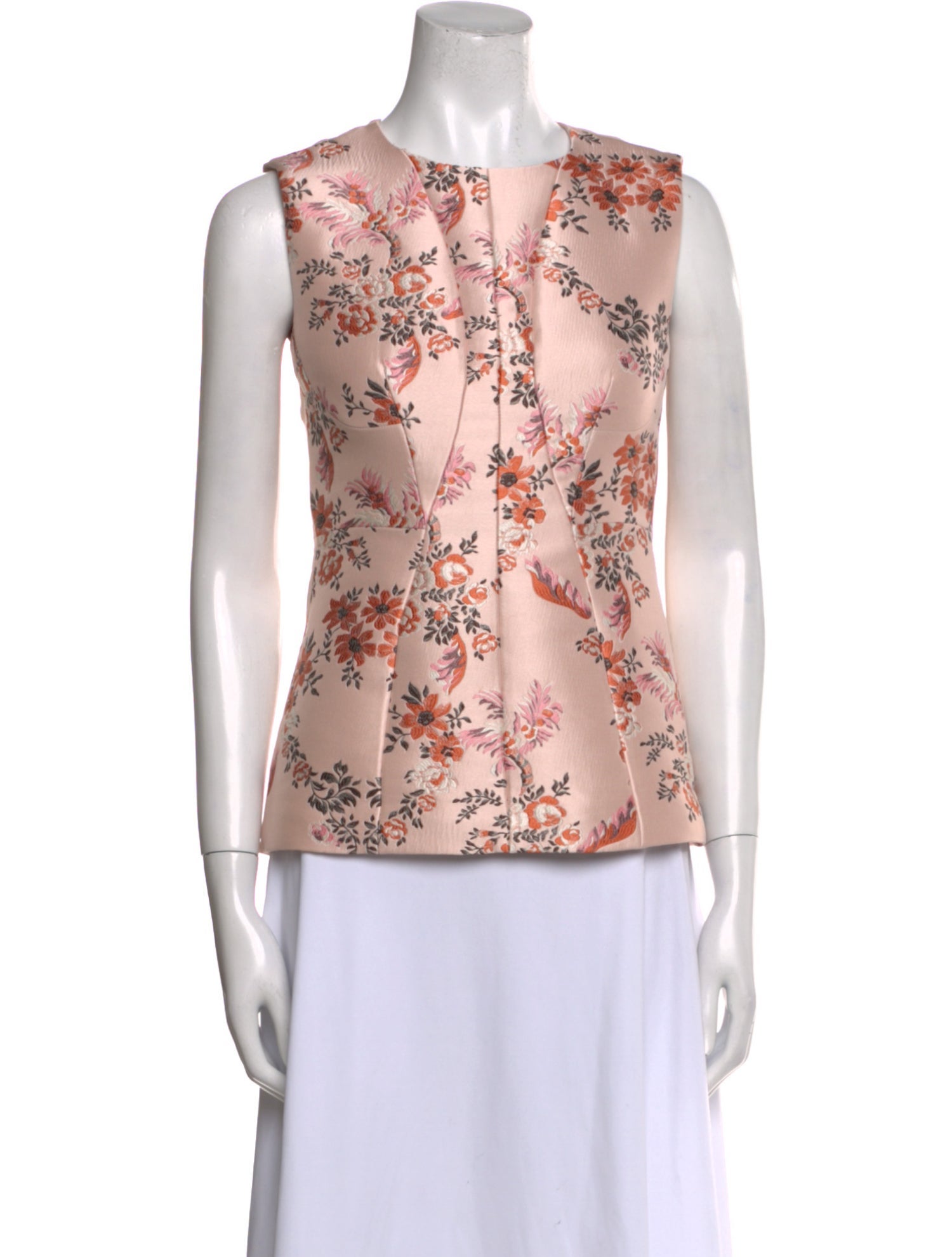 Stella McCartney Floral Print Crew Neck Top