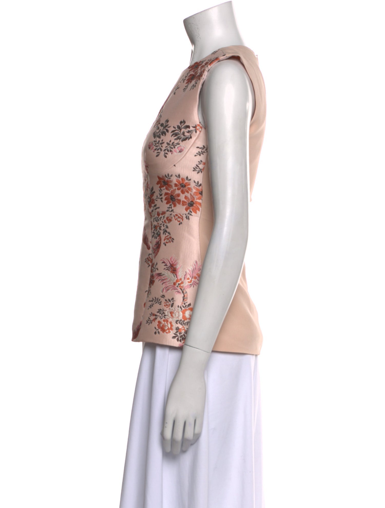 Stella McCartney Floral Print Crew Neck Top