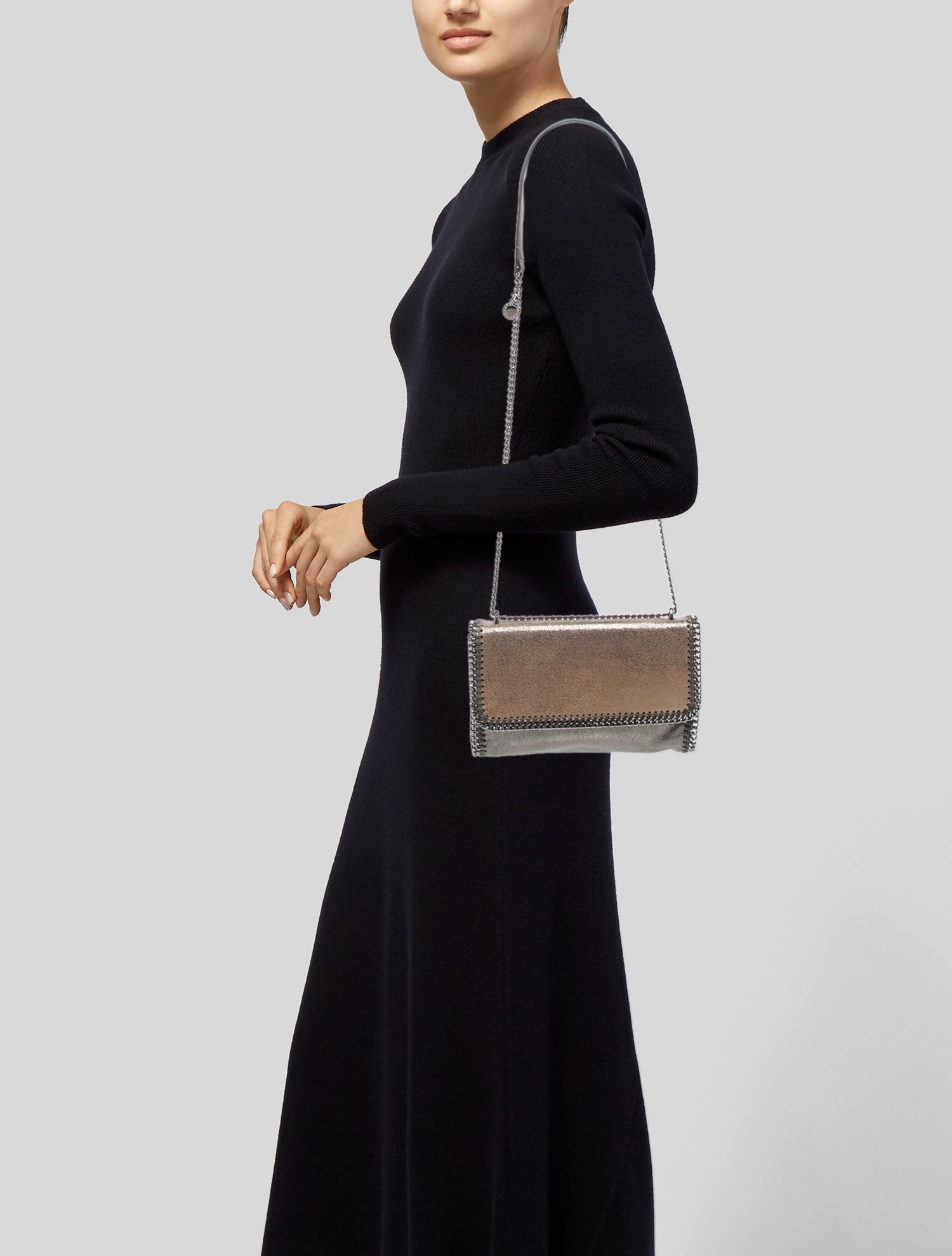 Stella McCartney Vegetarian Patent Leather Shoulder Bag