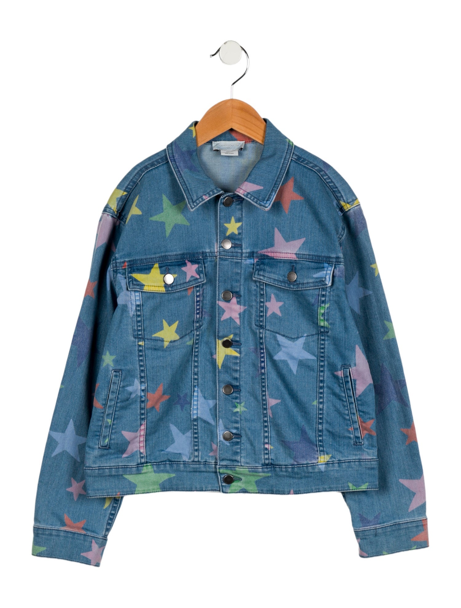 Stella McCartney Girls' Star Print Denim Jacket