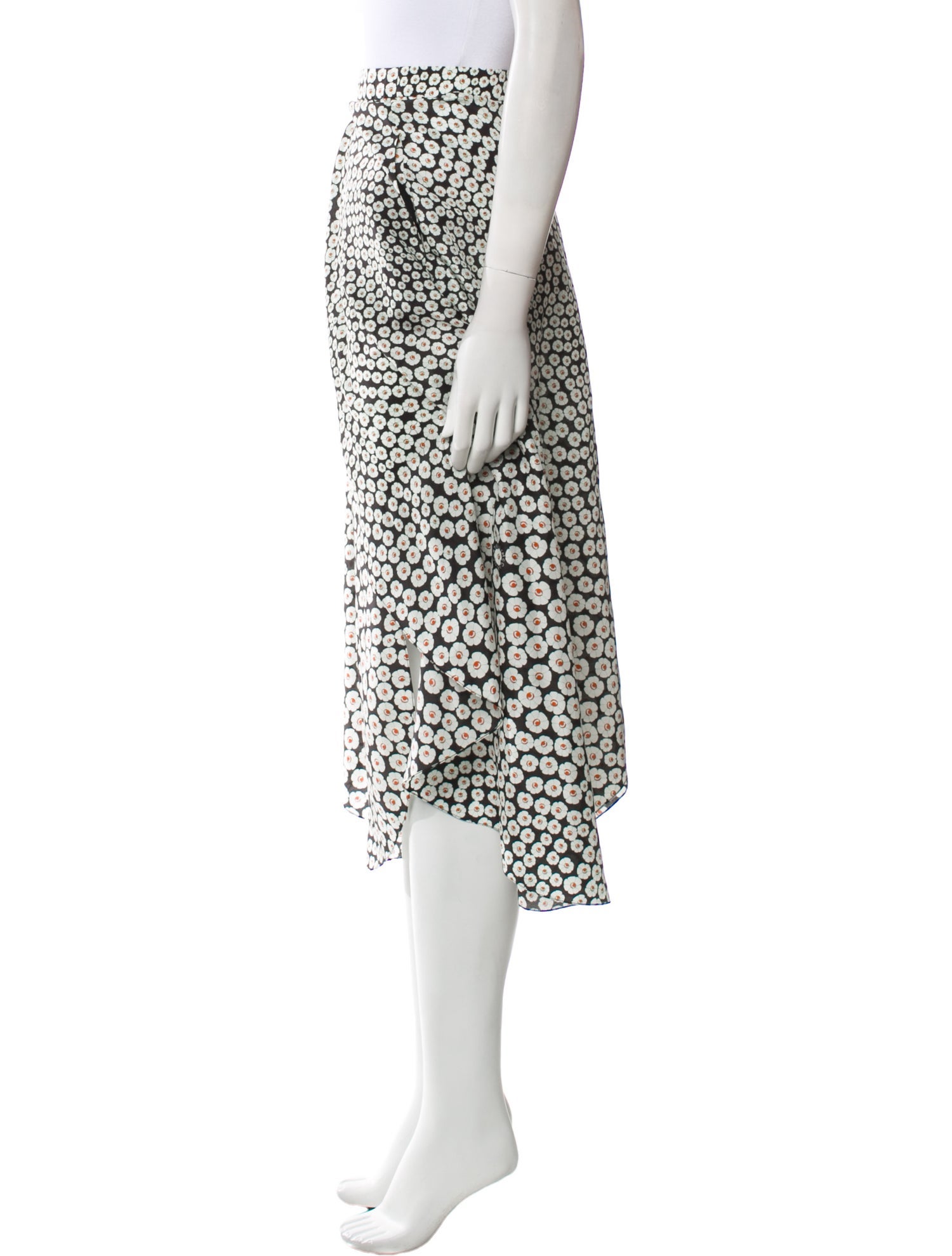 Stella McCartney Silk Midi Length Skirt