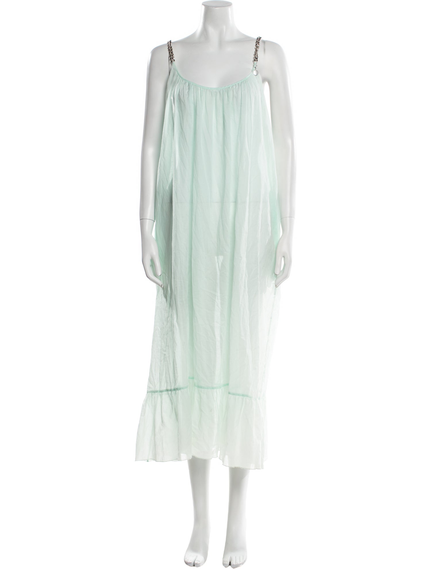 Stella McCartney Scoop Neck Midi Length Dress