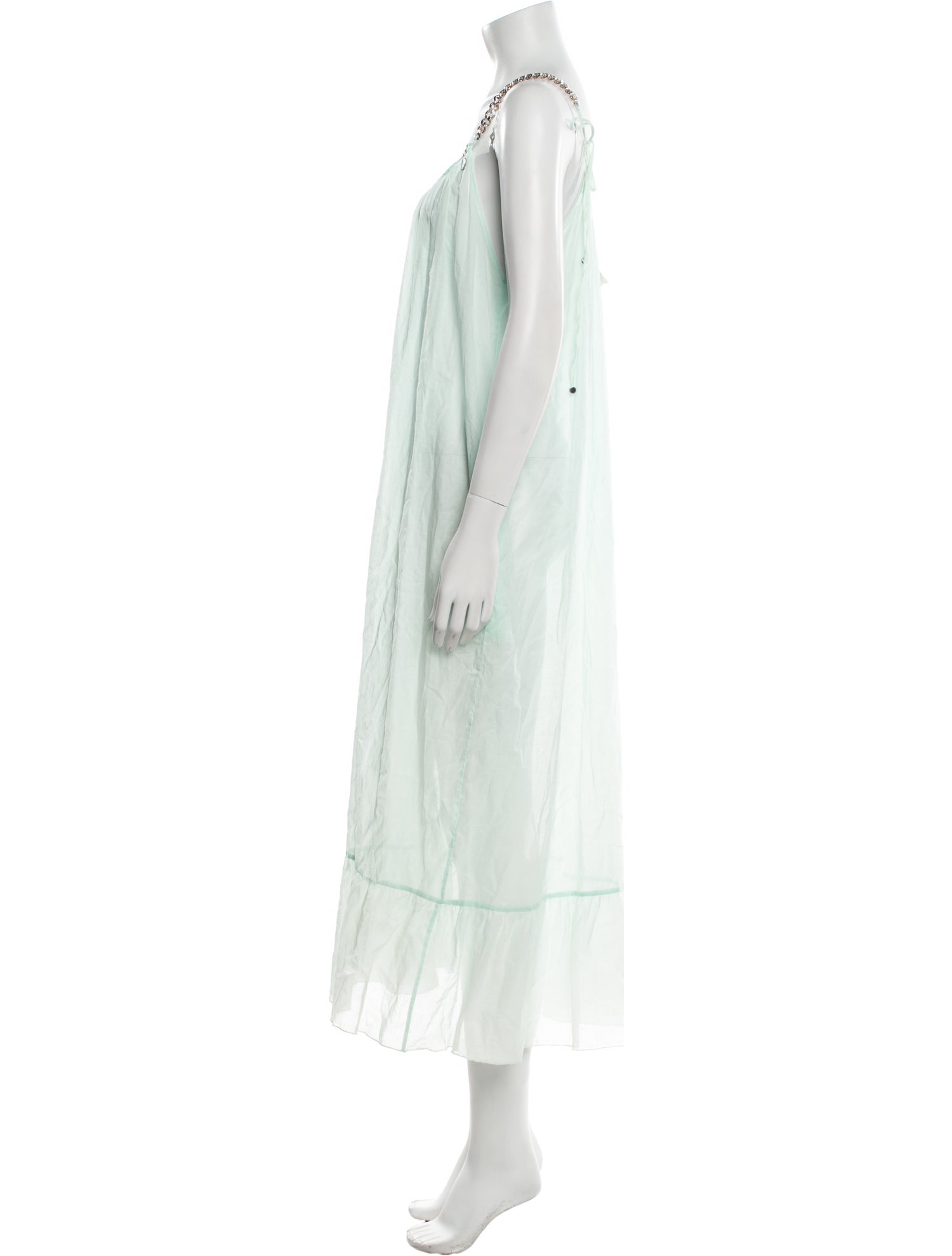 Stella McCartney Scoop Neck Midi Length Dress